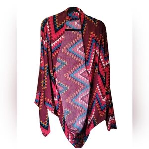 Colorful Geometric Women's Cardigan